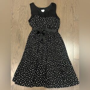 Motherhood Materniry Black and White Polka Dot Dress